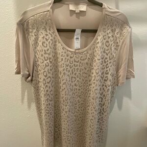 Loft beige tee shirt